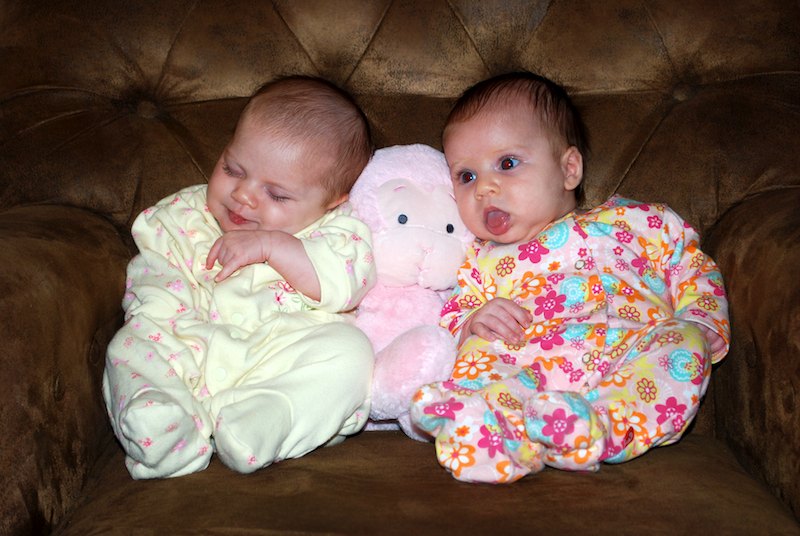 Twins at 2 months