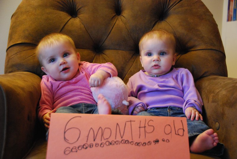 Twins at 6 months